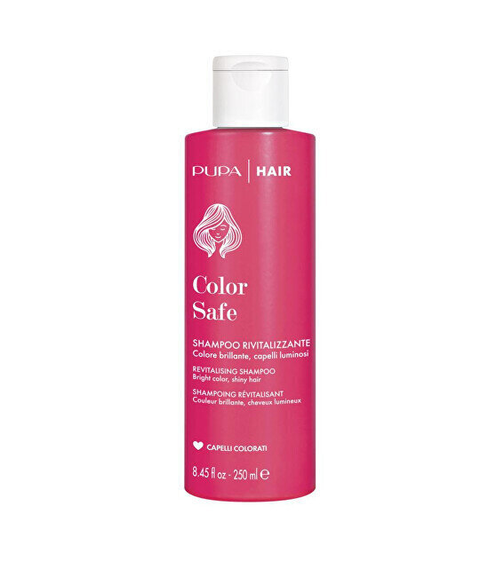 Elvyttävä shampoo värjätyille hiuksille Pupa Milano Color Safe, 250 ml hinta ja tiedot | Shampoot | hobbyhall.fi