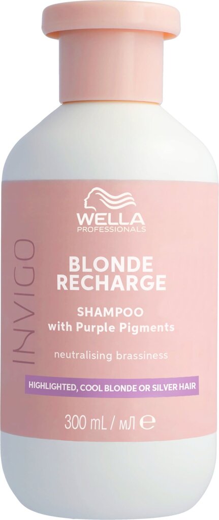 Shampoo vaaleille hiuksille Wella Professionals Blonde Recharge, 300 ml hinta ja tiedot | Shampoot | hobbyhall.fi