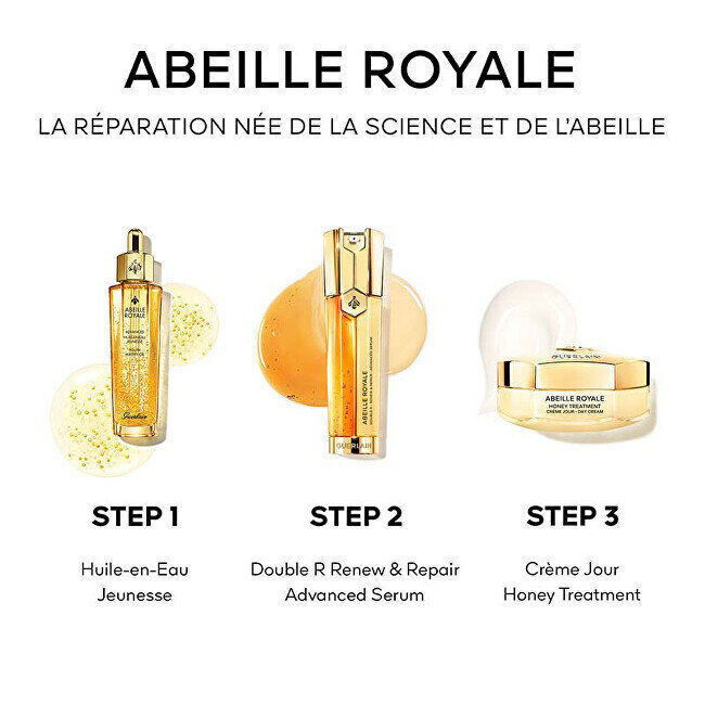 Setti Guerlain Abeille Royale Double R Advanced: seerumi, 50 ml + vesipitoinen öljy, 5 ml + päivävoide, 15 ml hinta ja tiedot | Kasvovoiteet | hobbyhall.fi