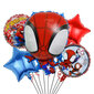 Foliopallosetti Spiderman AYD230510-12, 5 kpl. hinta ja tiedot | Ilmapallot | hobbyhall.fi