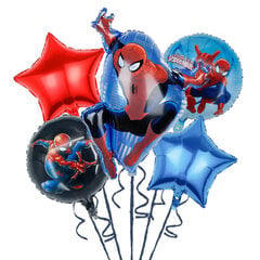 Foliopallosetti Spiderman AYD230510-4, 5 kpl. hinta ja tiedot | Ilmapallot | hobbyhall.fi