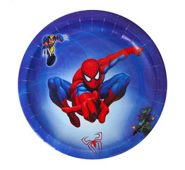 Kertakäyttöiset lautaset Spiderman 23cm, 10 kpl. hinta ja tiedot | Tarjoiluastiat ja aterimet juhliin | hobbyhall.fi