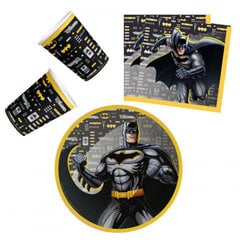 Batman-teemaiset kertakäyttöastiat, 40 kpl. hinta ja tiedot | Tarjoiluastiat ja aterimet juhliin | hobbyhall.fi