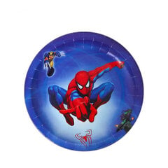 Kertakäyttöiset lautaset Spiderman 18 cm, 10 kpl hinta ja tiedot | Tarjoiluastiat ja aterimet juhliin | hobbyhall.fi