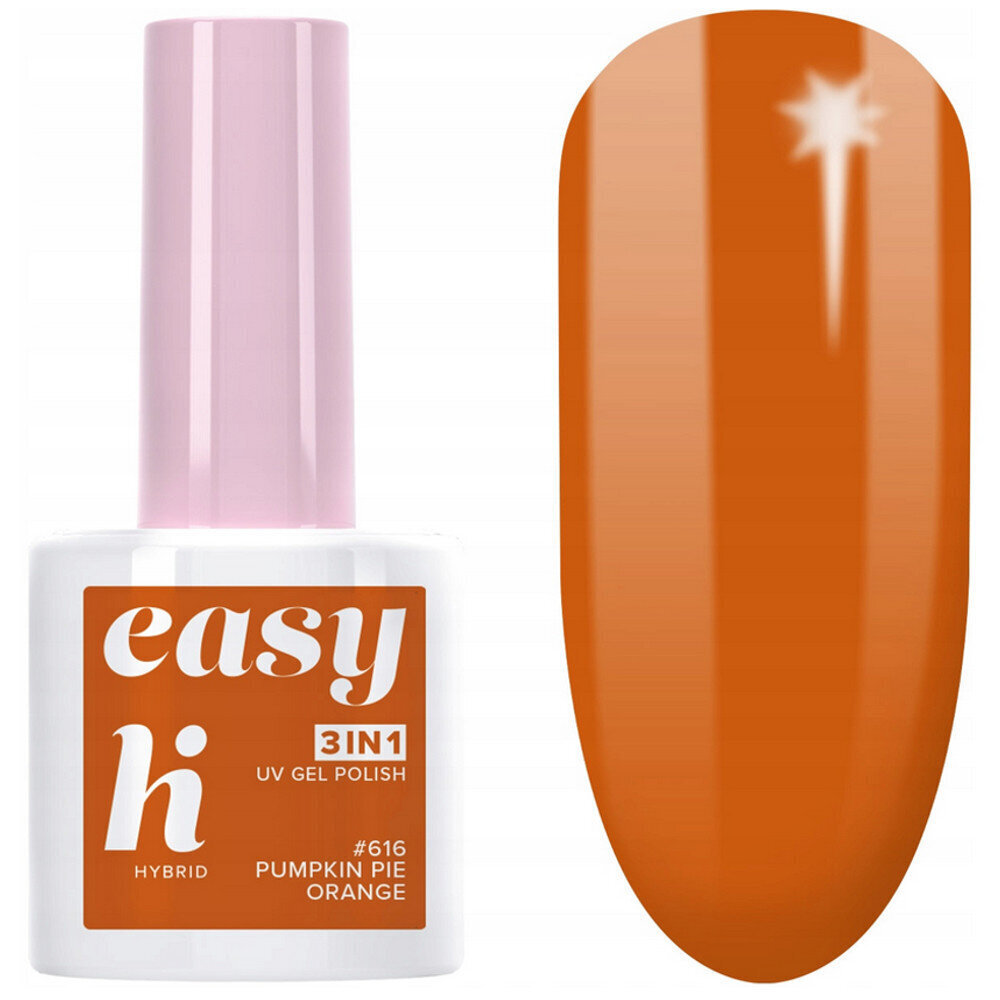 Hi Hybrid EASY 3-in-1 Lakka #616 Pumpkin Pie Orange 5ml hinta ja tiedot | Kynsilakat ja kynsienhoitotuotteet | hobbyhall.fi