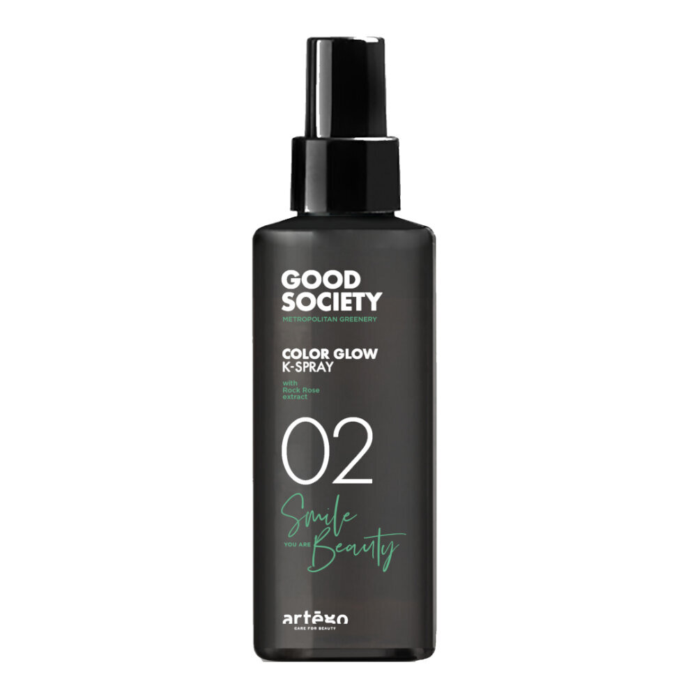 Artego Good Society Color Glow 02 K-Suihke Kaksifaasinen suihke, joka suojaa väriä, 150 ml hinta ja tiedot | Hiusnaamiot, öljyt ja seerumit | hobbyhall.fi