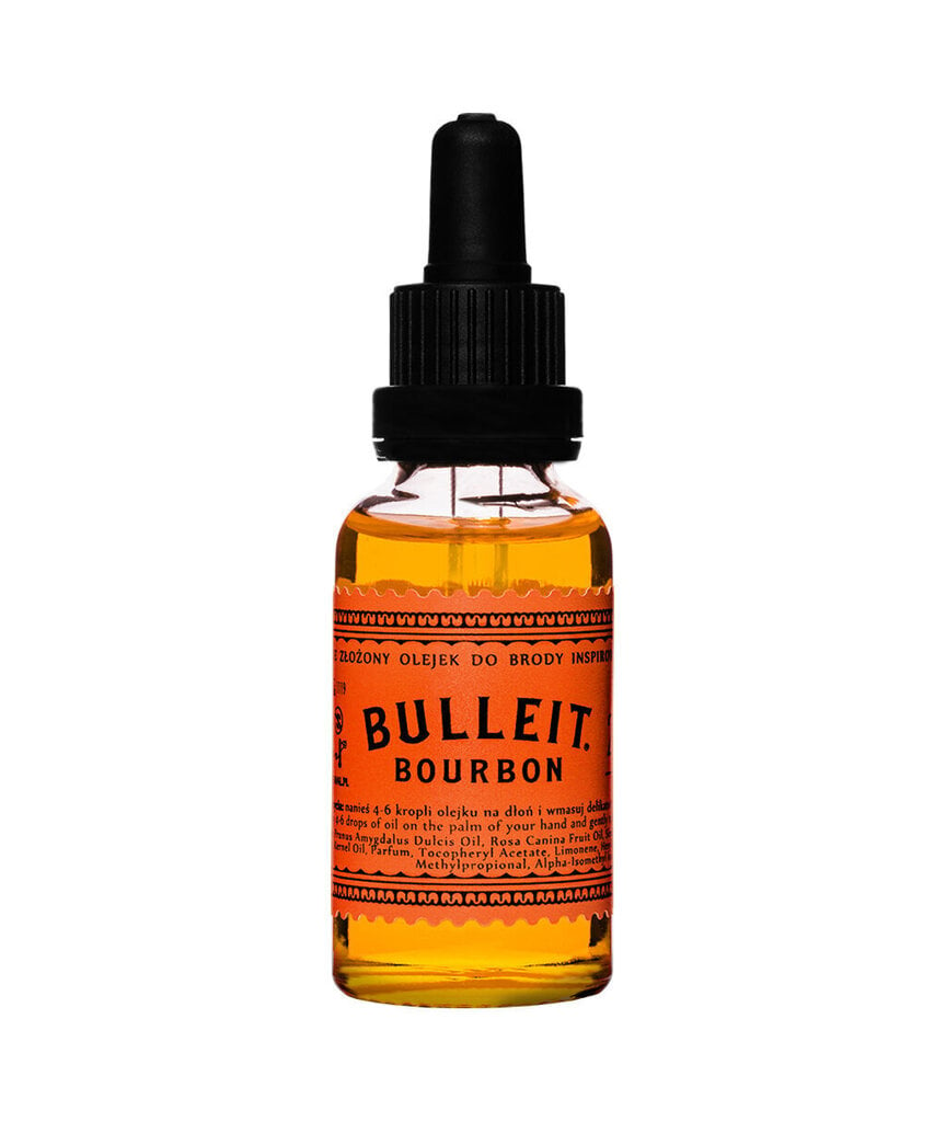 Pan Drwal x Bulleit Bourbon Partaöljy, 30 ml hinta ja tiedot | Parranajo ja karvanpoisto | hobbyhall.fi