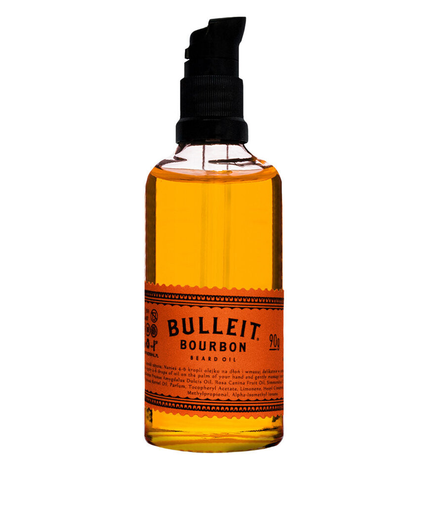 Pan Drwal x Bulleit Bourbon Partaöljy, parturikoko, 100ml hinta ja tiedot | Parranajo ja karvanpoisto | hobbyhall.fi