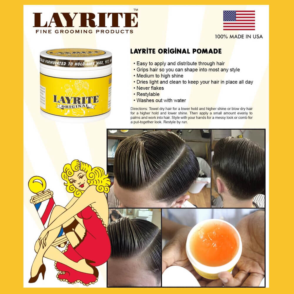 LAYRITE Alkuperäinen Pomade, Hiusten muotoiluvaha 120 g hinta ja tiedot | Kampaamotuotteet | hobbyhall.fi