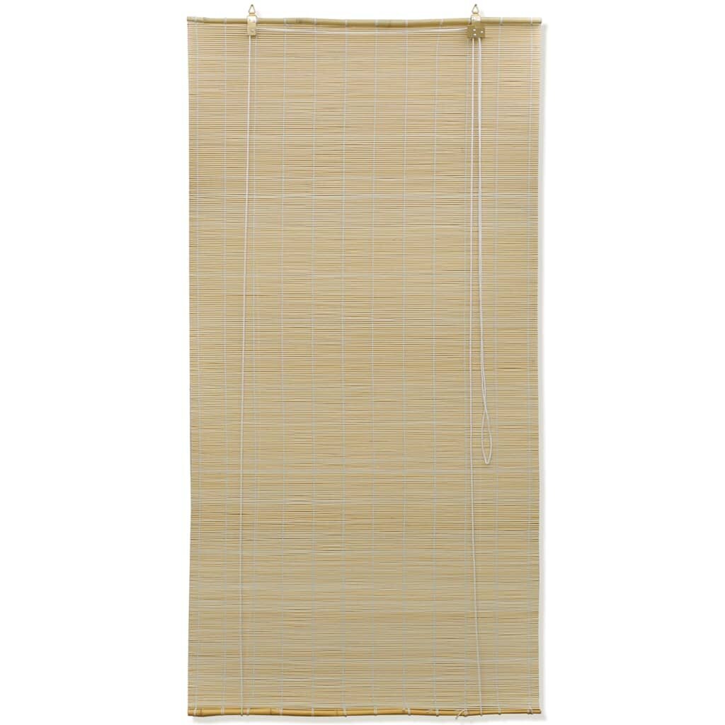 vidaXL Luonnolliset bambu rullaverhot 140 x 160 cm hinta ja tiedot | Kaihtimet | hobbyhall.fi