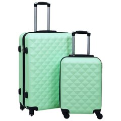 vidaXL Kovapintainen matkalaukkusetti 2 kpl mintunvihreä ABS hinta ja tiedot | Matkalaukut ja matkakassit | hobbyhall.fi