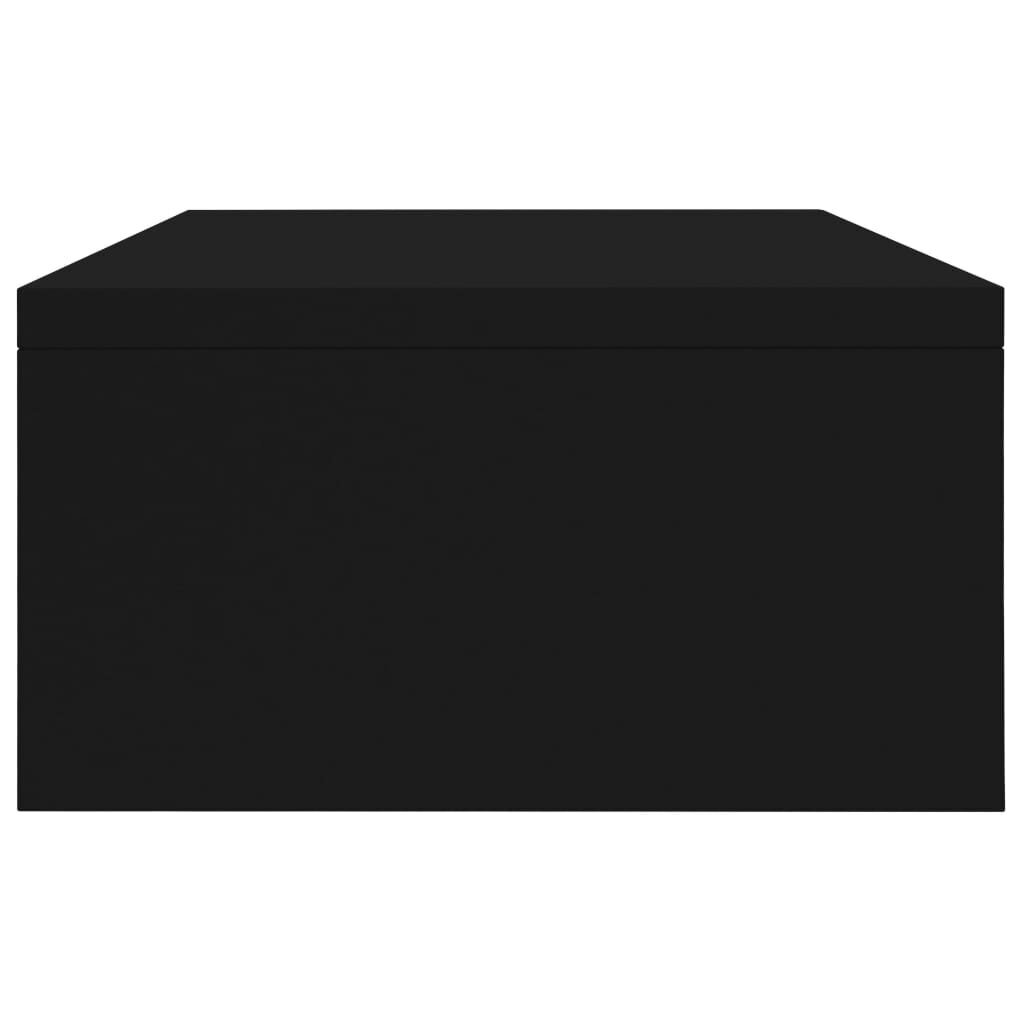 vidaXL Näyttökoroke musta 42x24x13 cm lastulevy hinta ja tiedot | Tietokonepöydät ja työpöydät | hobbyhall.fi