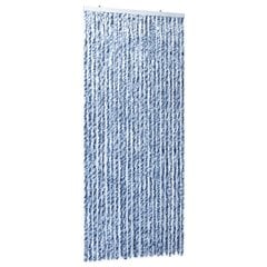 vidaXL Hyönteisverho sininen, valkoinen ja hopea 100x220 cm Chenille hinta ja tiedot | Hyttysverkot | hobbyhall.fi