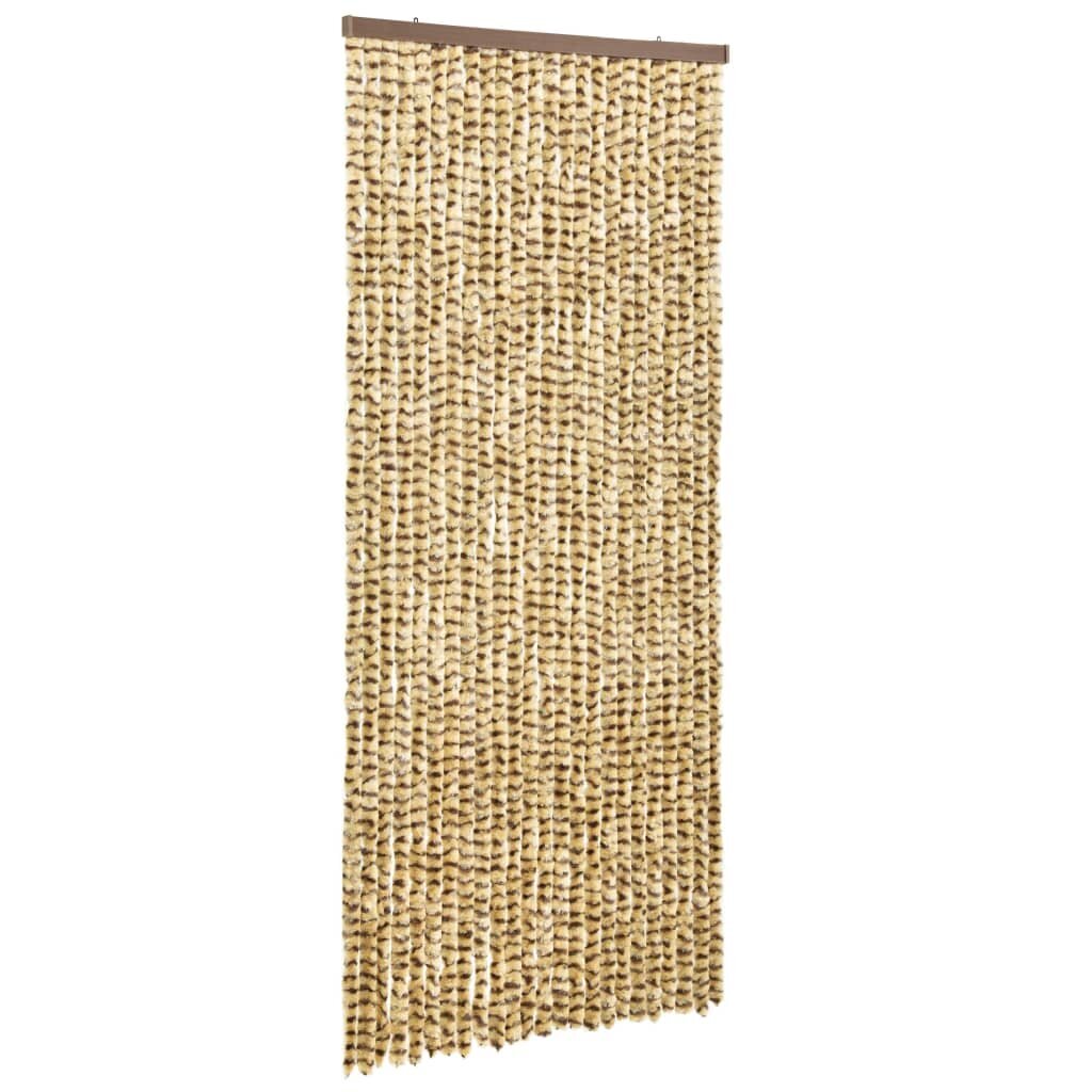 vidaXL Hyönteisverho beige ja ruskea 90x220 cm Chenille hinta ja tiedot | Hyttysverkot | hobbyhall.fi