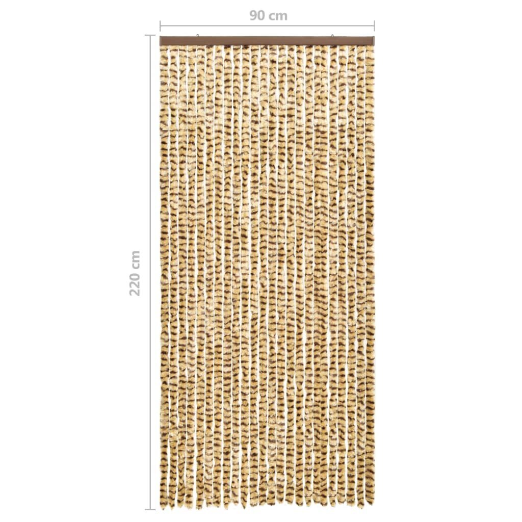 vidaXL Hyönteisverho beige ja ruskea 90x220 cm Chenille hinta ja tiedot | Hyttysverkot | hobbyhall.fi