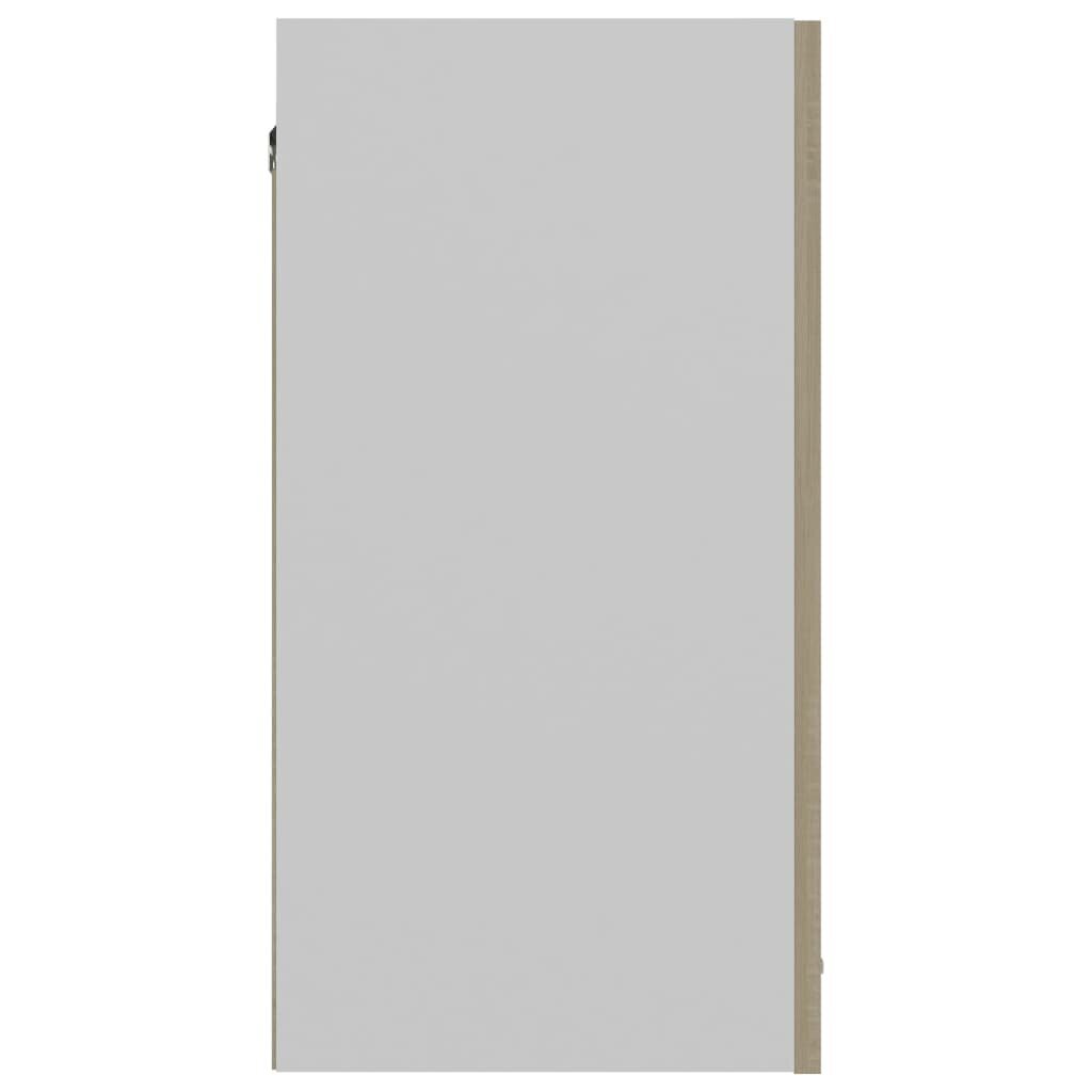 vidaXL Seinäkaappi Sonoma tammi 60x31x60 cm lastulevy hinta ja tiedot | Keittiön kaapit | hobbyhall.fi