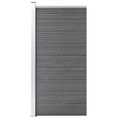 vidaXL Aitapaneeli WPC 95x186 cm harmaa hinta ja tiedot | Aidat ja tarvikkeet | hobbyhall.fi