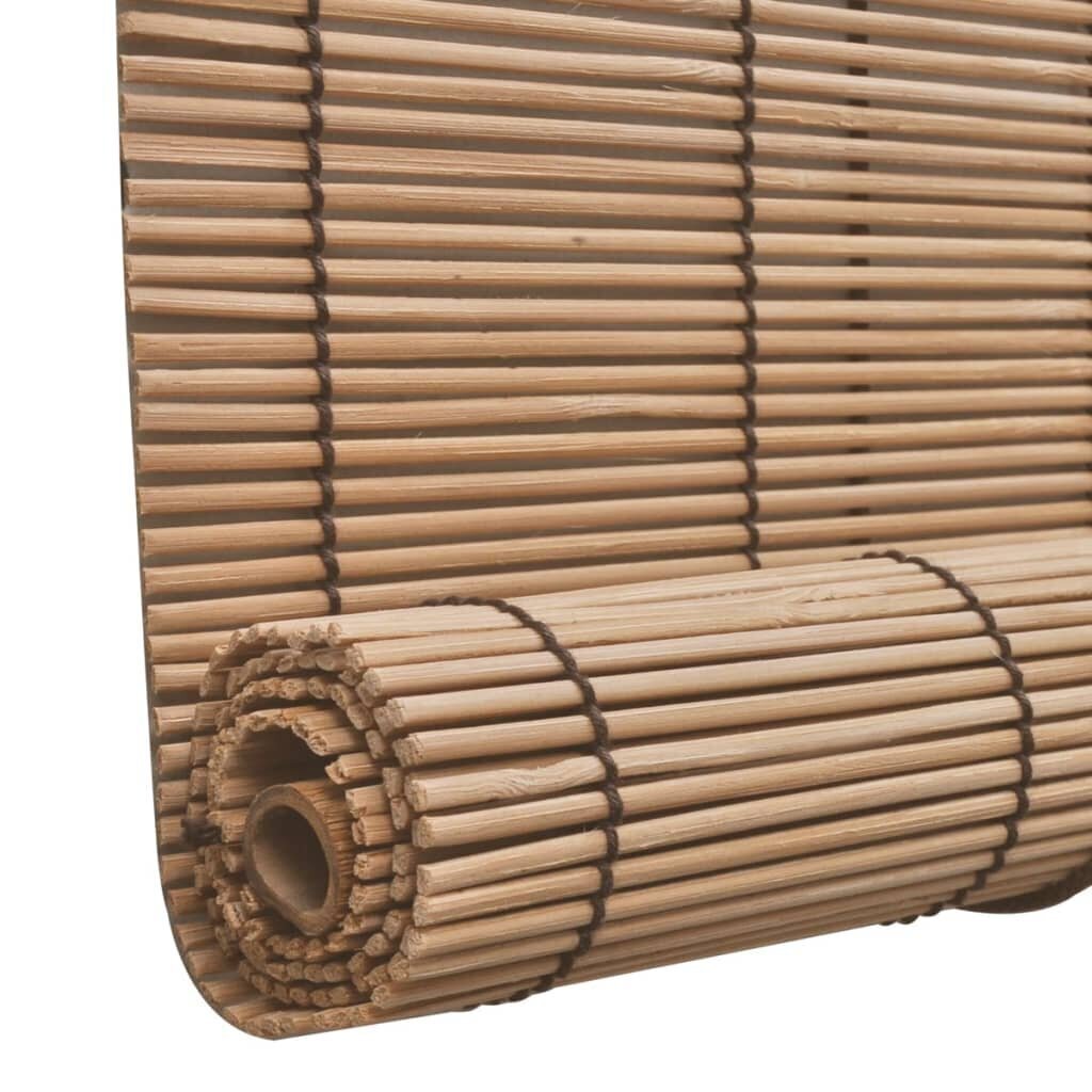 vidaXL Bambu rullaverhot 2 kpl 80 x 160 cm ruskea hinta ja tiedot | Kaihtimet | hobbyhall.fi