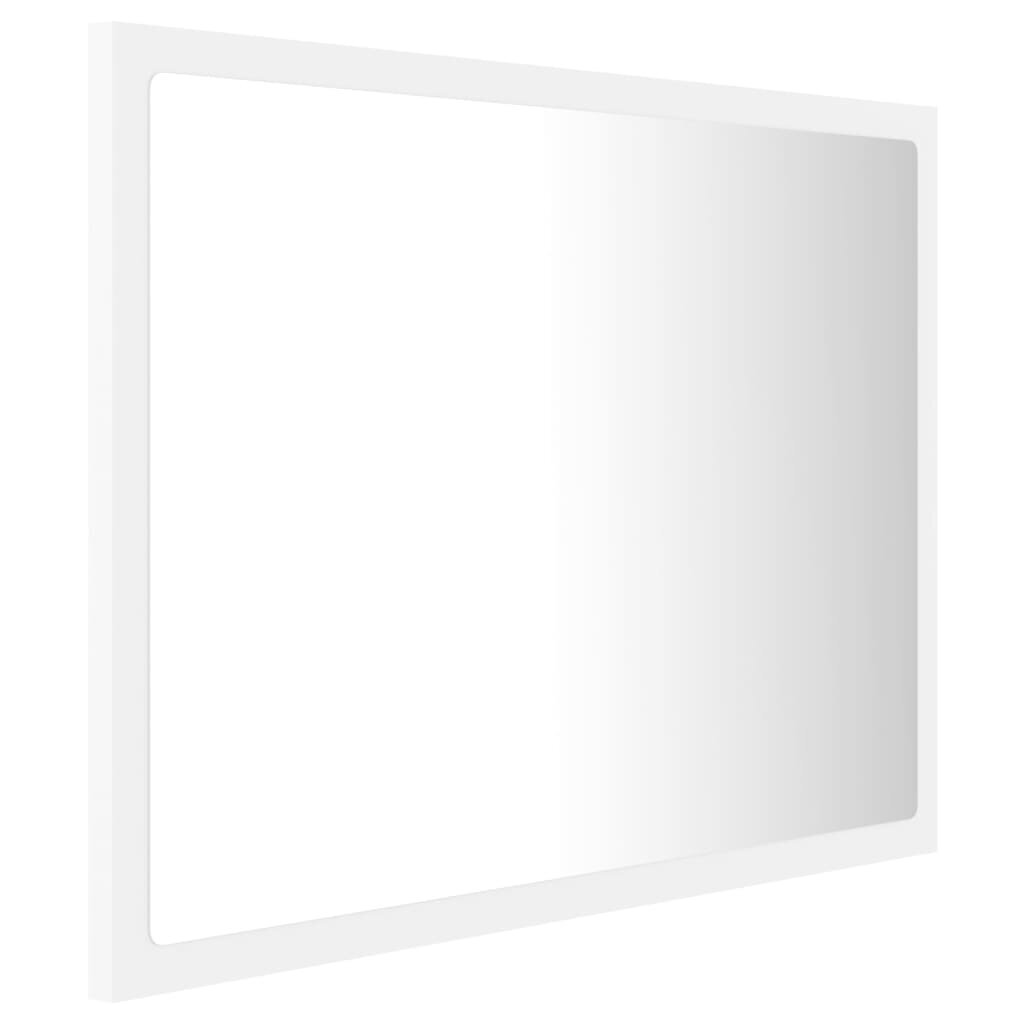 vidaXL LED-kylpyhuonepeili valkoinen 60x8,5x37 cm akryyli hinta ja tiedot | Kylpyhuonepeilit | hobbyhall.fi