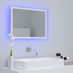 vidaXL LED-kylpyhuonepeili valkoinen 60x8,5x37 cm akryyli hinta ja tiedot | Kylpyhuonepeilit | hobbyhall.fi