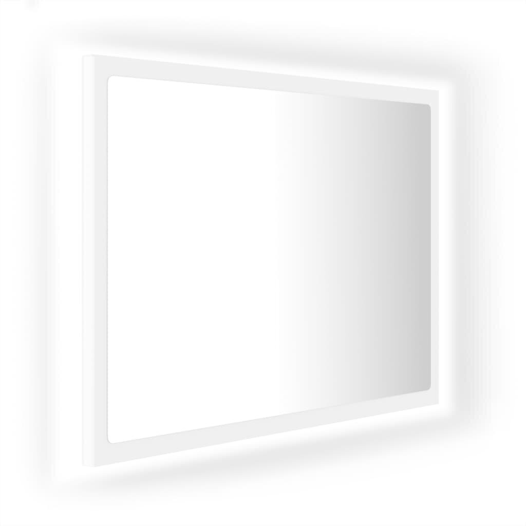 vidaXL LED-kylpyhuonepeili valkoinen 60x8,5x37 cm akryyli hinta ja tiedot | Kylpyhuonepeilit | hobbyhall.fi