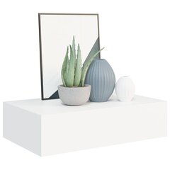 vidaXL Laatikkohyllyt seinälle 2 kpl valkoinen 40x23,5x10 cm MDF hinta ja tiedot | Hyllyt | hobbyhall.fi