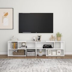 vidaXL TV-taso valkoinen 149x30x52 cm lastulevy hinta ja tiedot | TV-tasot | hobbyhall.fi