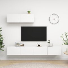 vidaXL TV-taso 3 kpl valkoinen lastulevy hinta ja tiedot | TV-tasot | hobbyhall.fi
