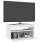 vidaXL TV-taso LED-valoilla valkoinen 75x35x40 cm hinta ja tiedot | TV-tasot | hobbyhall.fi