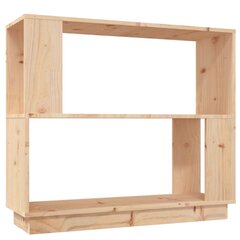 vidaXL Kirjahylly/tilanjakaja 80x25x70 cm täysi mänty hinta ja tiedot | Hyllyt | hobbyhall.fi