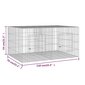 vidaXL 2-paneelinen Kanihäkki 110x79x54 cm galvanoitu rauta hinta ja tiedot | Pieneläinten häkit ja tarvikkeet | hobbyhall.fi