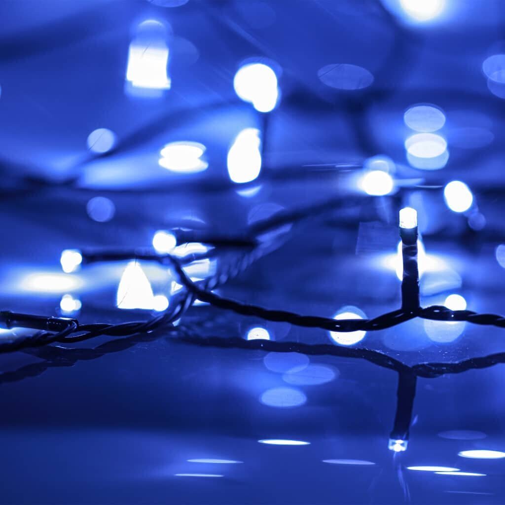 vidaXL LED-valonauha 600 LED-valoa sininen 60 m PVC hinta ja tiedot | Jouluvalot | hobbyhall.fi