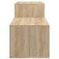 vidaXL Kenkäkaappi Sonoma-tammi 150x35x45 cm tekninen puu hinta ja tiedot | Kenkäkaapit ja -hyllyt | hobbyhall.fi