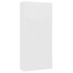 vidaXL Kenkäkaappi valkoinen 80x35,5x180 cm lastulevy hinta ja tiedot | Kenkäkaapit ja -hyllyt | hobbyhall.fi