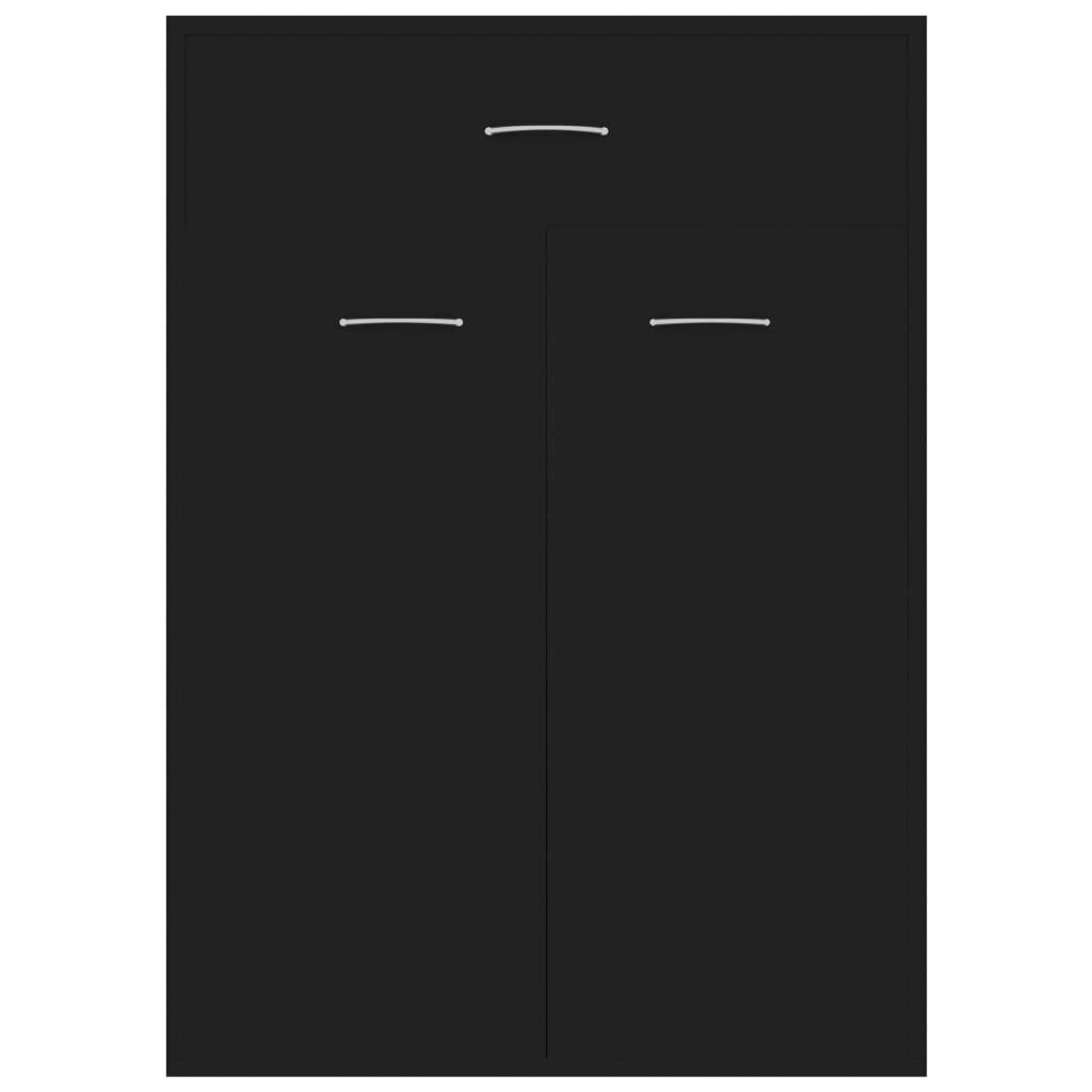 vidaXL Kenkäkaappi musta 60x35x84 cm lastulevy hinta ja tiedot | Kenkäkaapit ja -hyllyt | hobbyhall.fi