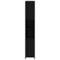 vidaXL Kylpyhuonekaappi musta 30x30x183,5 cm lastulevy hinta ja tiedot | Kylpyhuonekaapit | hobbyhall.fi