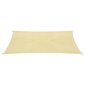 vidaXL Aurinkopurje 160 g/m² beige 5x6 m HDPE hinta ja tiedot | Aurinkovarjot ja markiisit | hobbyhall.fi