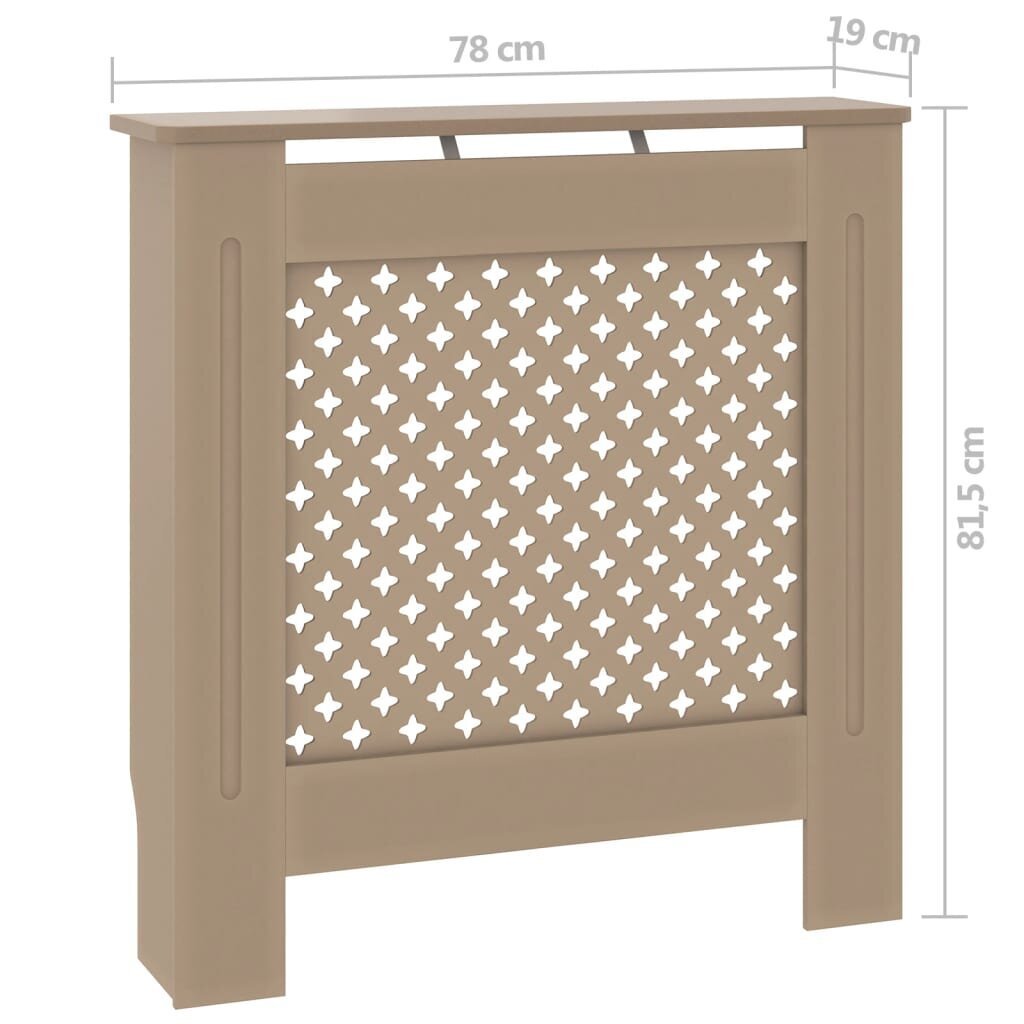 vidaXL MDF lämpöpatterin suoja 78 cm hinta ja tiedot | Takka- ja uunitarvikkeet | hobbyhall.fi