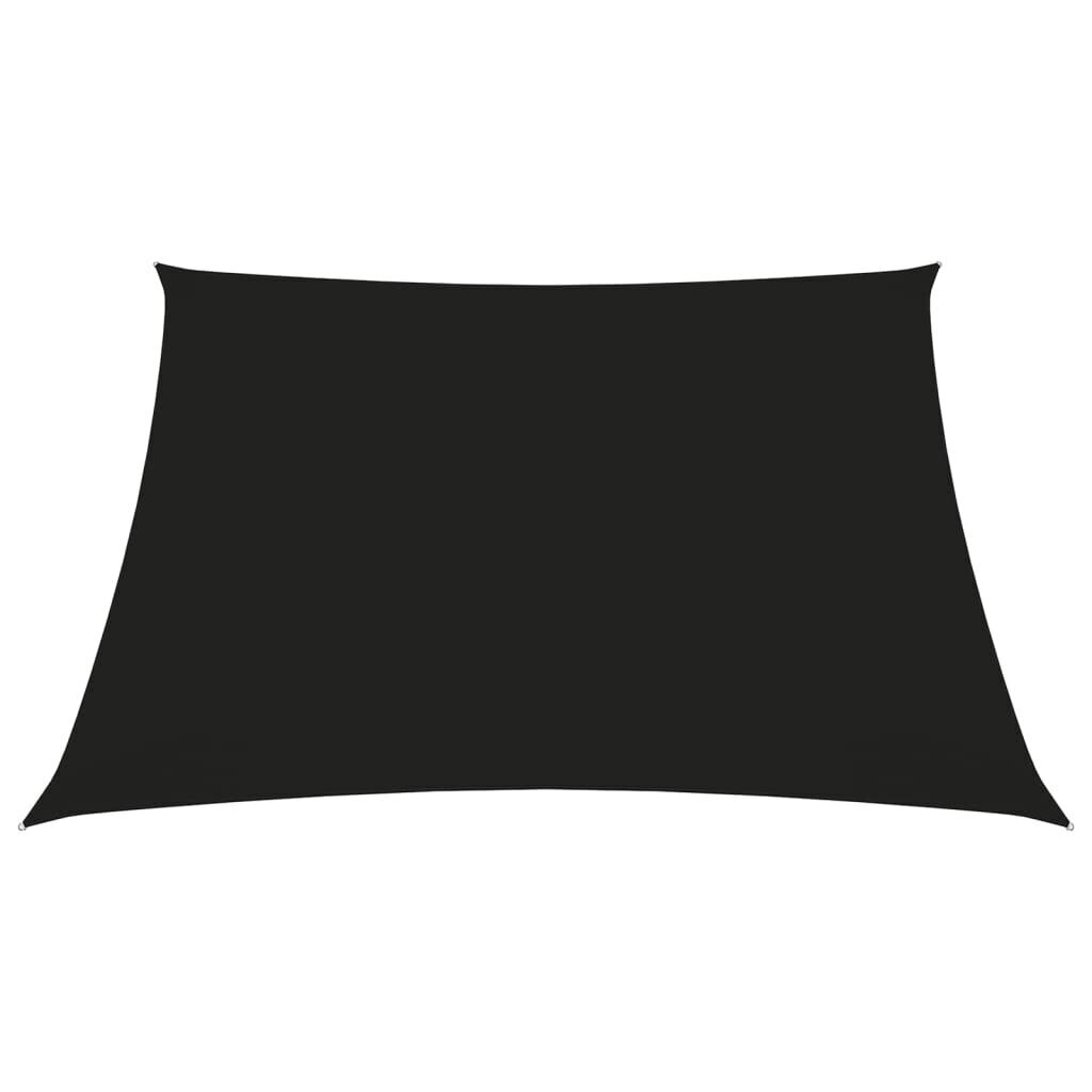 vidaXL Aurinkopurje Oxford-kangas neliö 3,6x3,6 m musta hinta ja tiedot | Aurinkovarjot ja markiisit | hobbyhall.fi