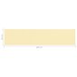 vidaXL Parvekkeen suoja beige 90x400 cm HDPE hinta ja tiedot | Aurinkovarjot ja markiisit | hobbyhall.fi