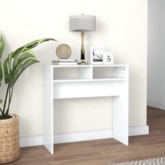 vidaXL Konsolipöytä valkoinen 78x30x80 cm lastulevy hinta ja tiedot | Sohvapöydät | hobbyhall.fi