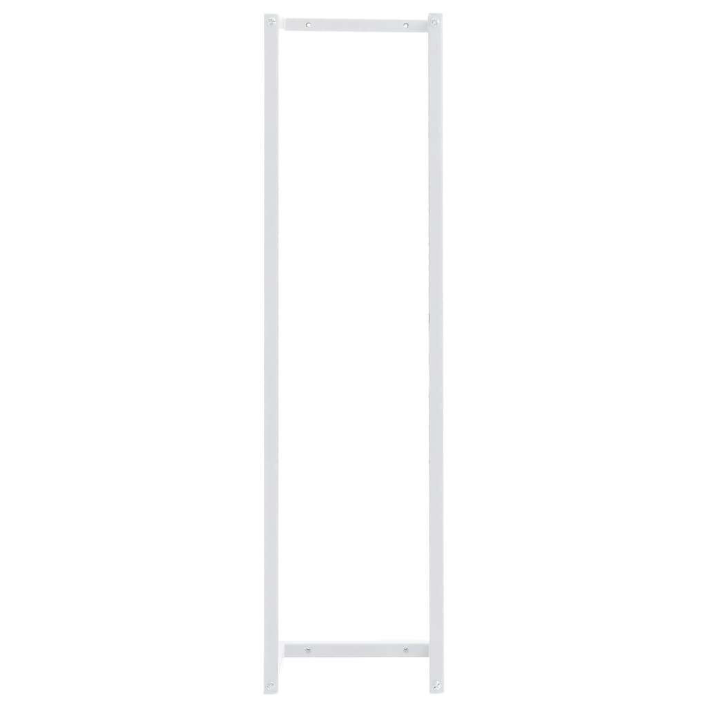 vidaXL Pyyheteline valkoinen 25x20x95 cm teräs hinta ja tiedot | Kylpyhuoneen sisustus | hobbyhall.fi