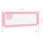 vidaXL Turvalaita sänkyyn pinkki 200x25 cm kangas hinta ja tiedot | Lasten turvallisuus | hobbyhall.fi