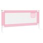 vidaXL Turvalaita sänkyyn pinkki 200x25 cm kangas hinta ja tiedot | Lasten turvallisuus | hobbyhall.fi