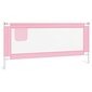 vidaXL Turvalaita sänkyyn pinkki 200x25 cm kangas hinta ja tiedot | Lasten turvallisuus | hobbyhall.fi