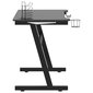 vidaXL Pelipöytä LED-valot ja Z-muoto musta 110x60x75 cm hinta ja tiedot | Tietokonepöydät ja työpöydät | hobbyhall.fi