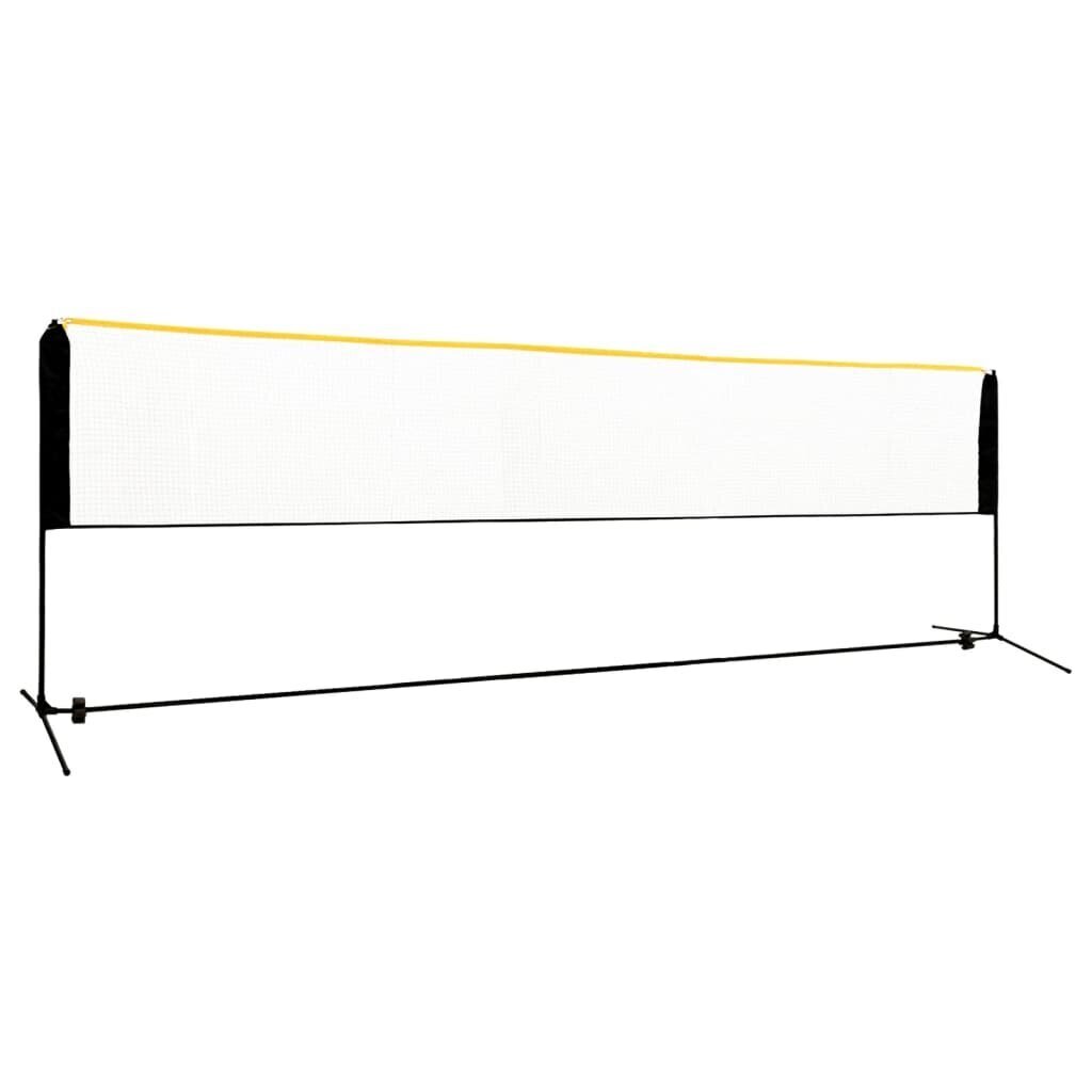 vidaXL Sulkapalloverkko säädettävä 500x103x94-158 cm metalli hinta ja tiedot | Sulkapallo | hobbyhall.fi