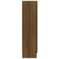 vidaXL Vitriinikaappi ruskea tammi 82,5x30,5x115 cm tekninen puu hinta ja tiedot | Hyllyt | hobbyhall.fi