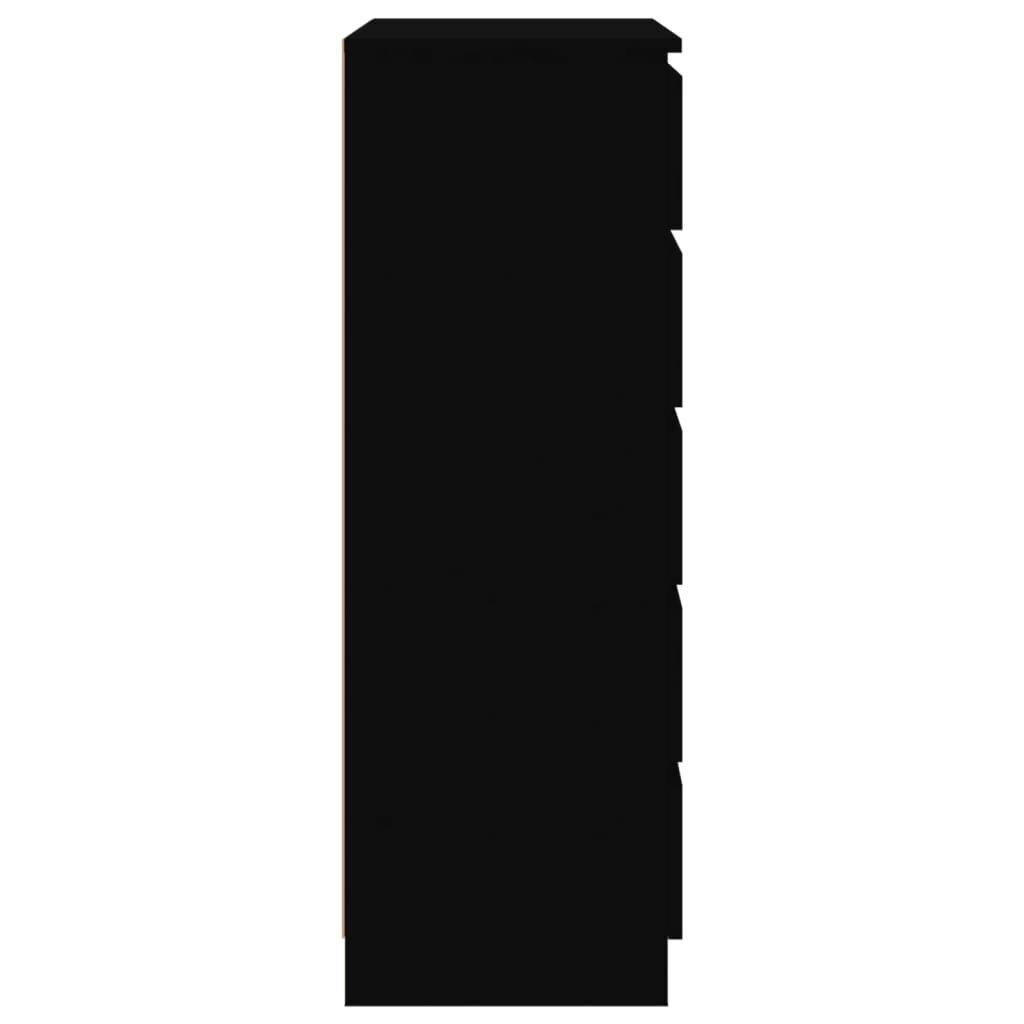 vidaXL Laatikosto musta 60x36x103 cm tekninen puu hinta ja tiedot | Lipastot | hobbyhall.fi