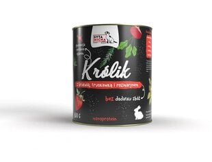 Syta Micha aikuisille koirille kaninlihalla, karpaloilla ja mansikoilla, 800 g hinta ja tiedot | Koiran märkäruoka | hobbyhall.fi